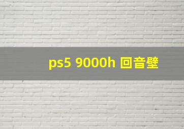 ps5 9000h 回音壁